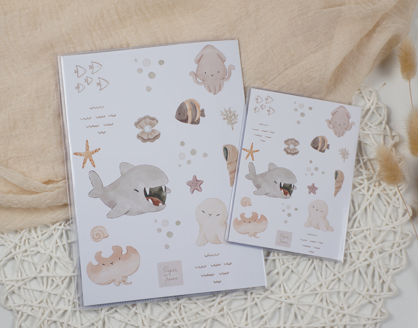 U-Heft/Impfpass personalisiert UNTER WASSER - Geschenk zur Geburt Passport Covers Papier Träume