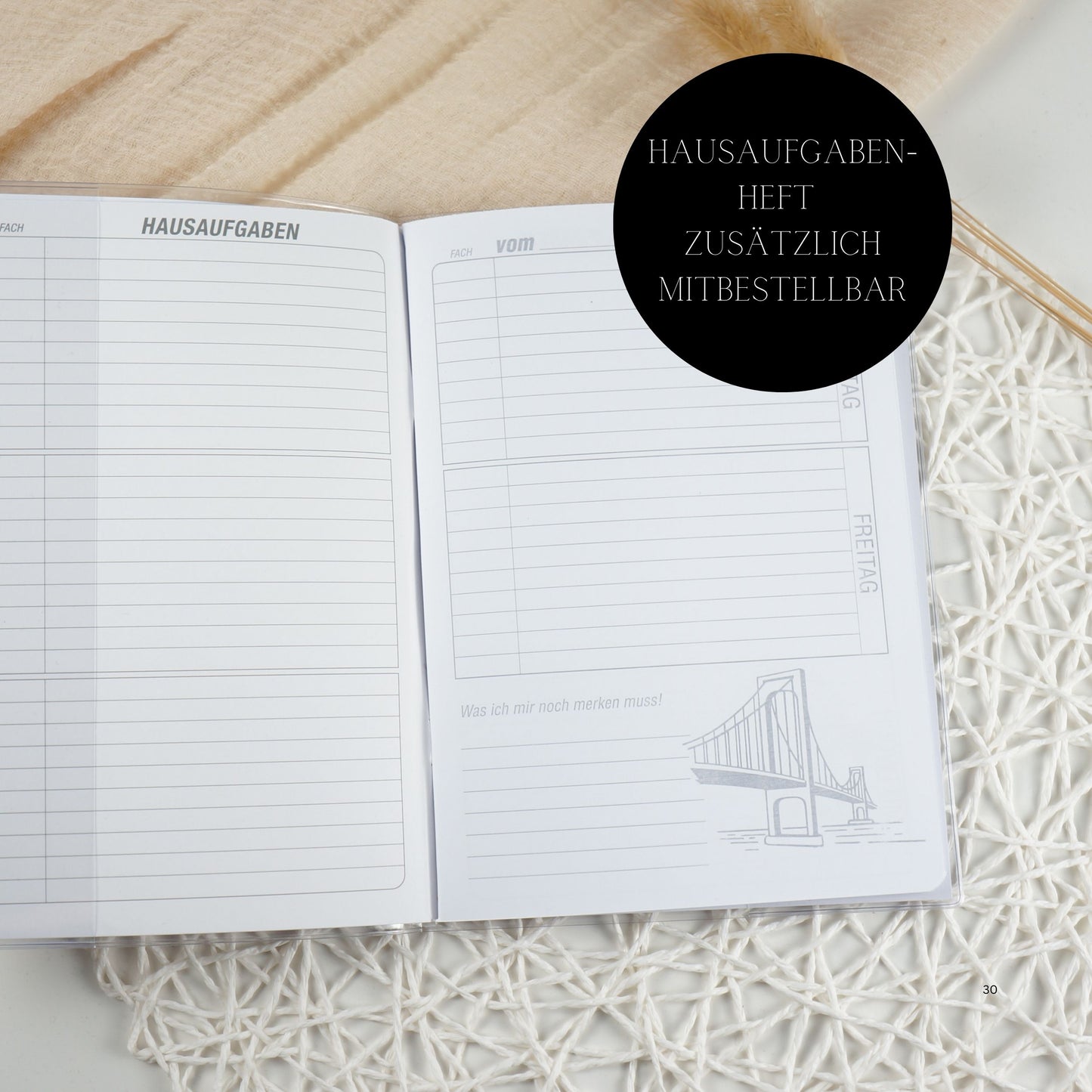 Zeugnismappe Hausaufgabenheft "FAIRY" personalisiert Office & School Supplies Papier Träume