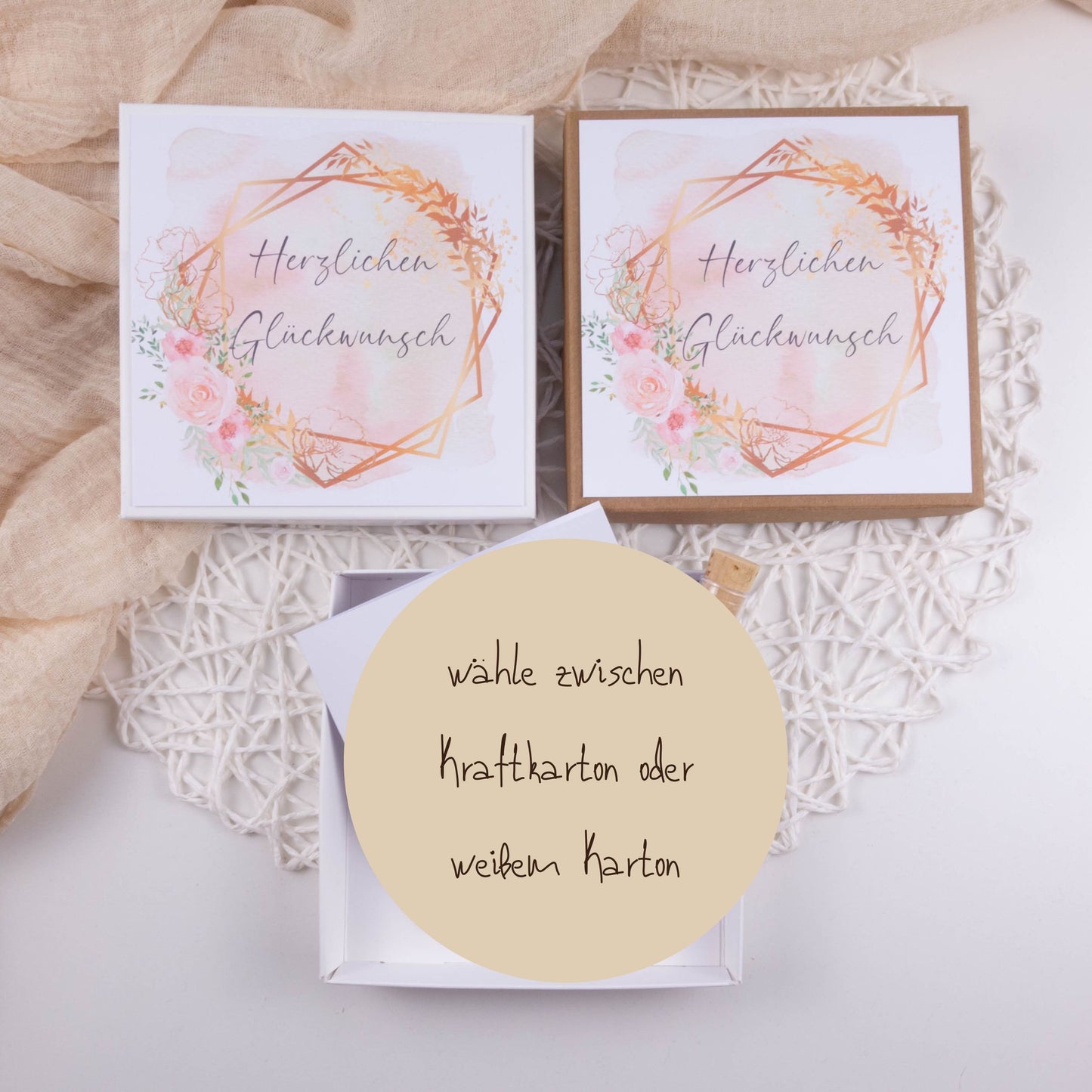 Geschenkschachtel zur Jugendweihe ROSEN Papier Träume