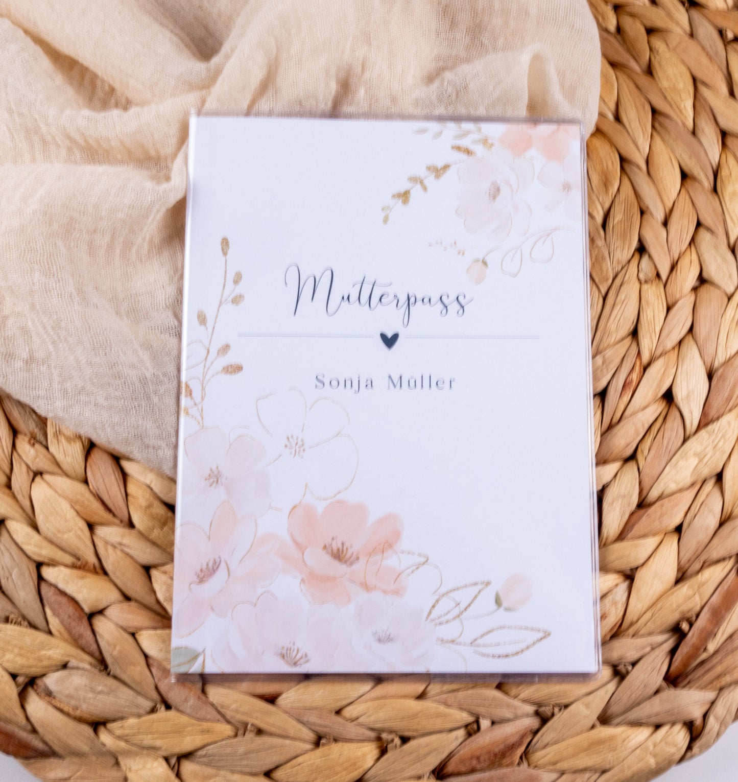 Mutterpass Hülle personalisiert VANESSA | Geschenkidee zur Schwangerschaft Passport Covers Papier Träume