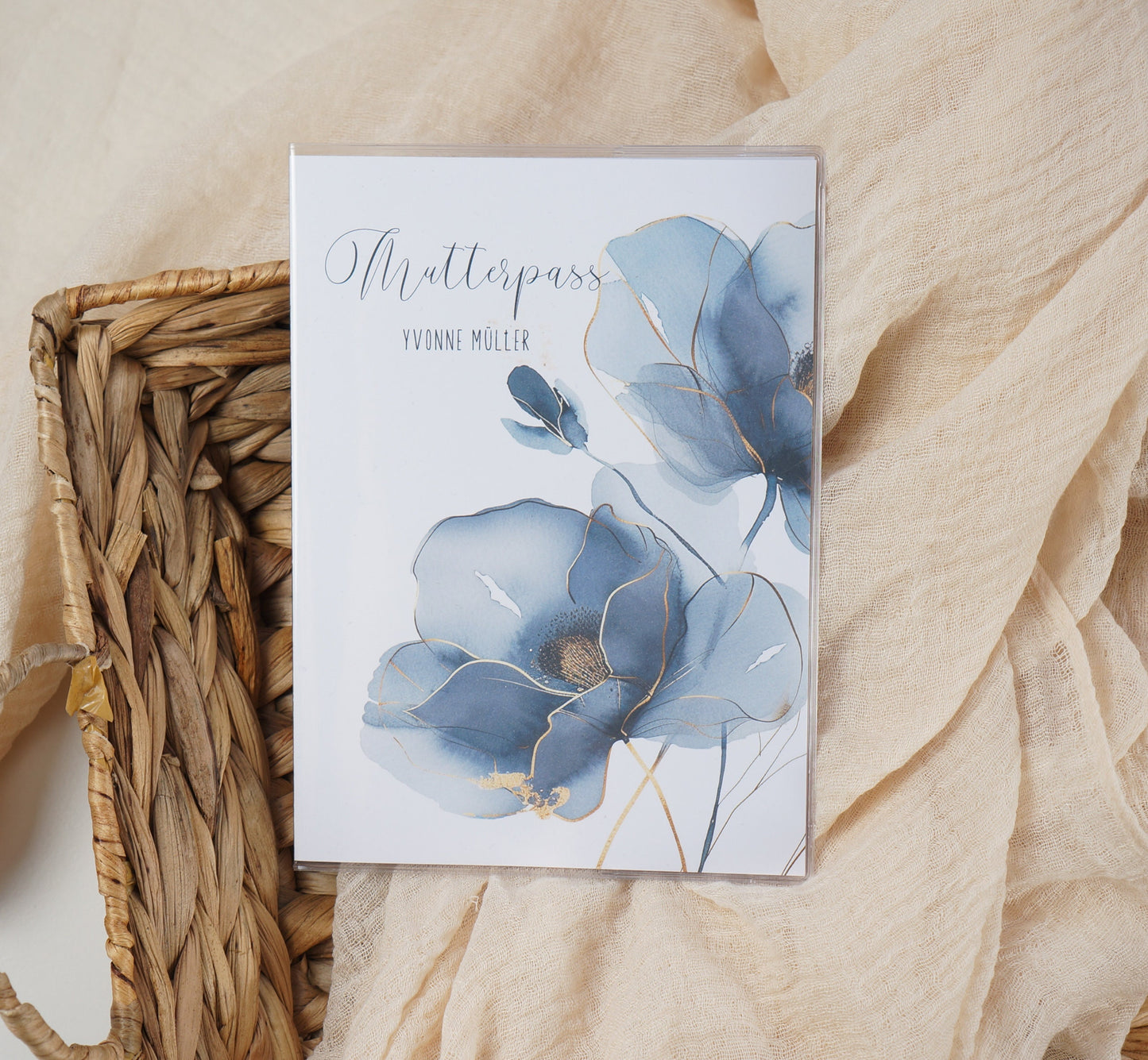 Mutterpass Hülle BLUE DREAM | Geschenkidee zur Schwangerschaft Passport Covers Papier Träume