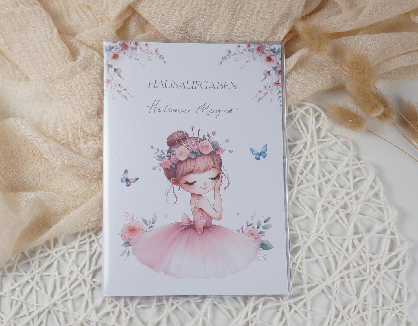Zeugnismappe Hausaufgabenheft "ELFEN PRINZESSIN" personalisiert Office & School Supplies Papier Träume