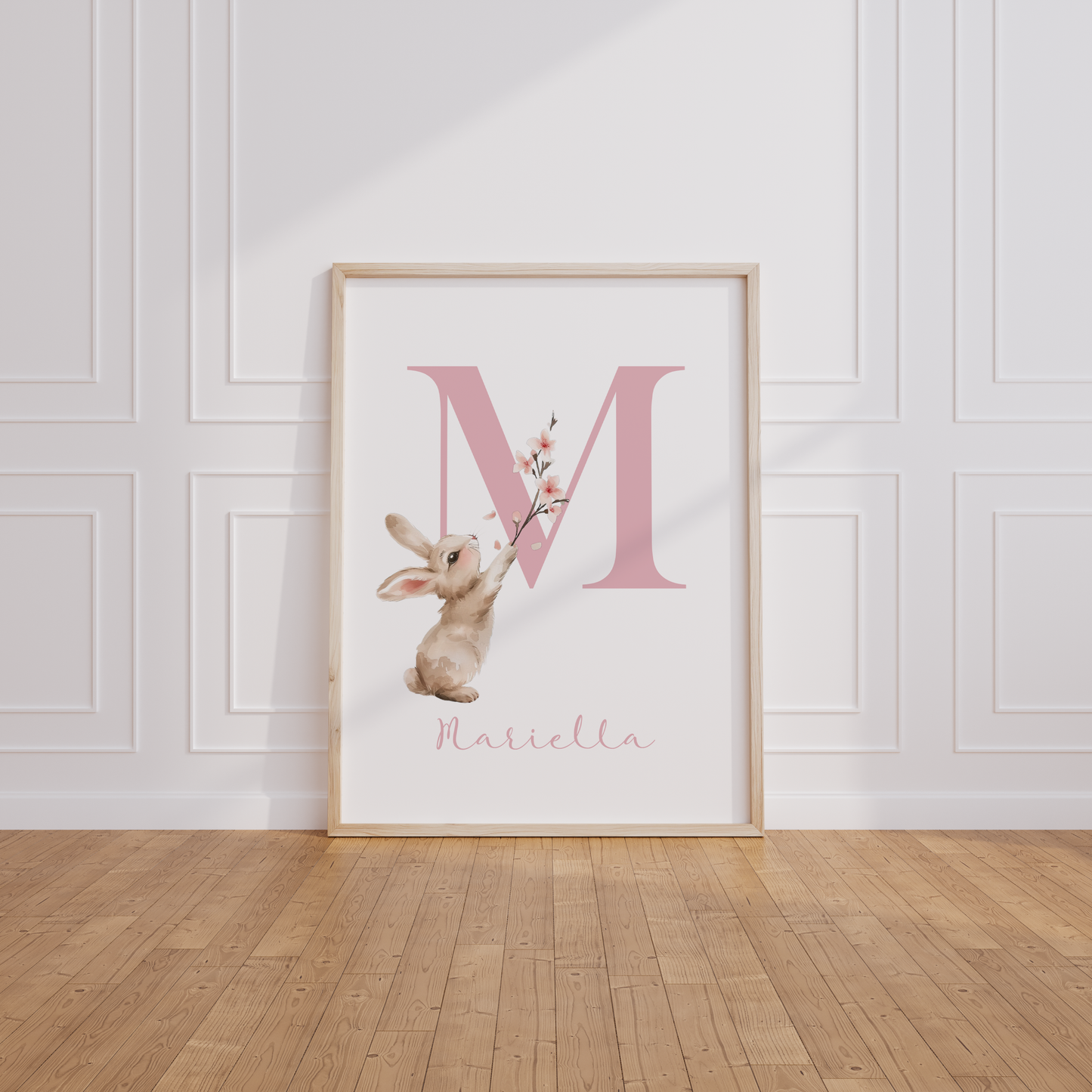 Kinderzimmer Poster 3er Set HÄSCHEN NAMENSPOSTER personalisiert Wandbild Kinderposter Geschenk zur Geburt Geburtsposter Papier Träume