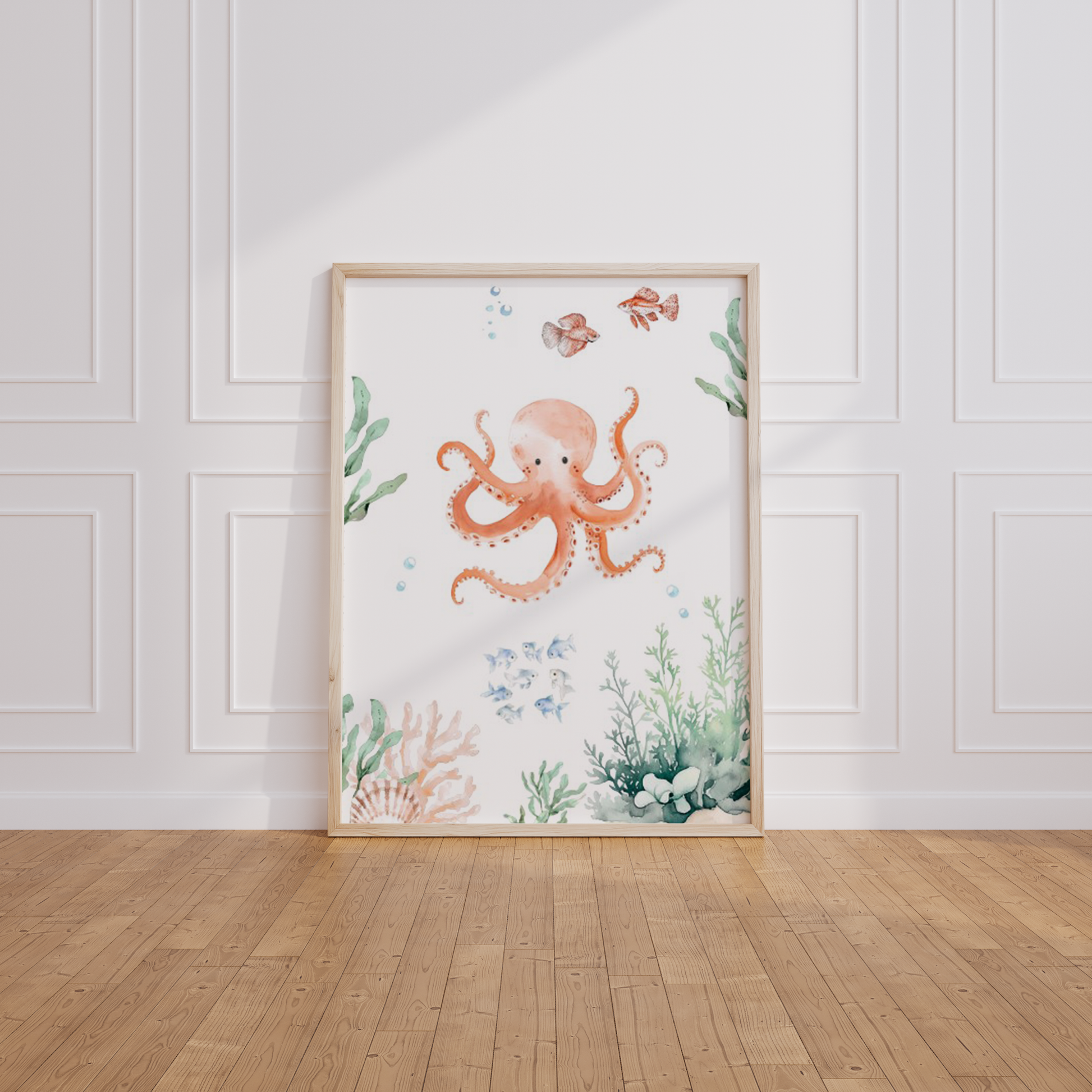 Kinderzimmer Poster 3er Set UNTER WASSER Wandbild Kinderposter Geschenk zur Geburt / Einschulung Papier Träume