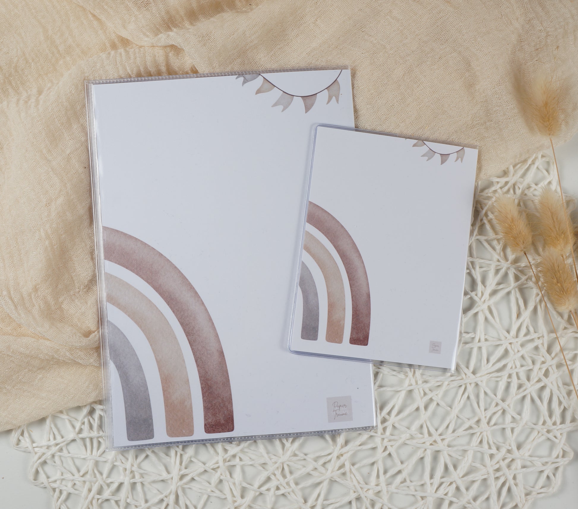 U-Heft/Impfpass/Reisepass personalisiert REGENBOGEN TIERE - Geschenk zur Geburt Passport Covers Papier Träume