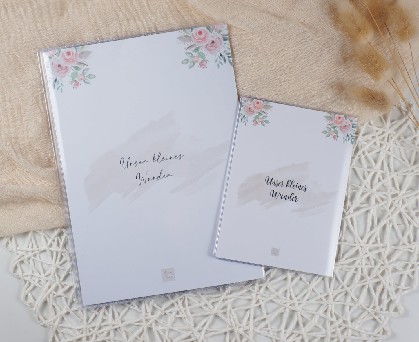 U-Heft/Impfpass Reisepass Hülle personalisiert KLEINER ELEFANT - Geschenk zur Geburt Passport Covers Papier Träume