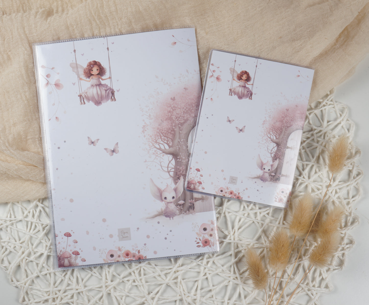 U-Heft/Impfpass/Reisepass personalisiert FAIRY PINK - Geschenk zur Geburt Passport Covers Papier Träume
