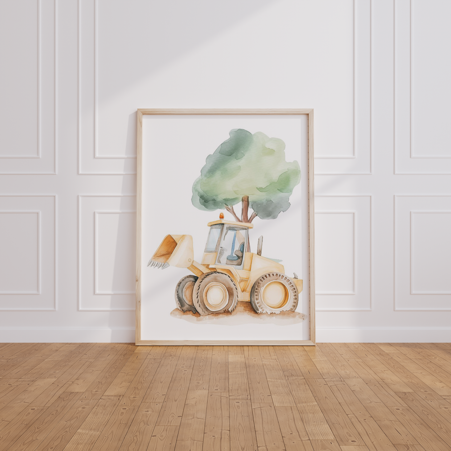 Kinderzimmer Poster 3er Set BAUSTELLE Wandbild Kinderposter Geschenk zur Geburt / Einschulung Papier Träume