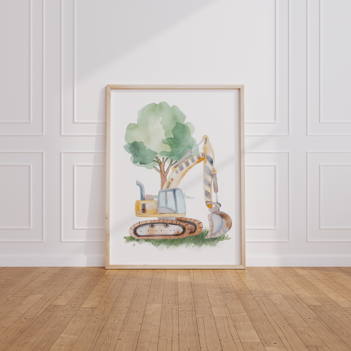 Kinderzimmer Poster 3er Set BAUSTELLE Wandbild Kinderposter Geschenk zur Geburt / Einschulung Papier Träume