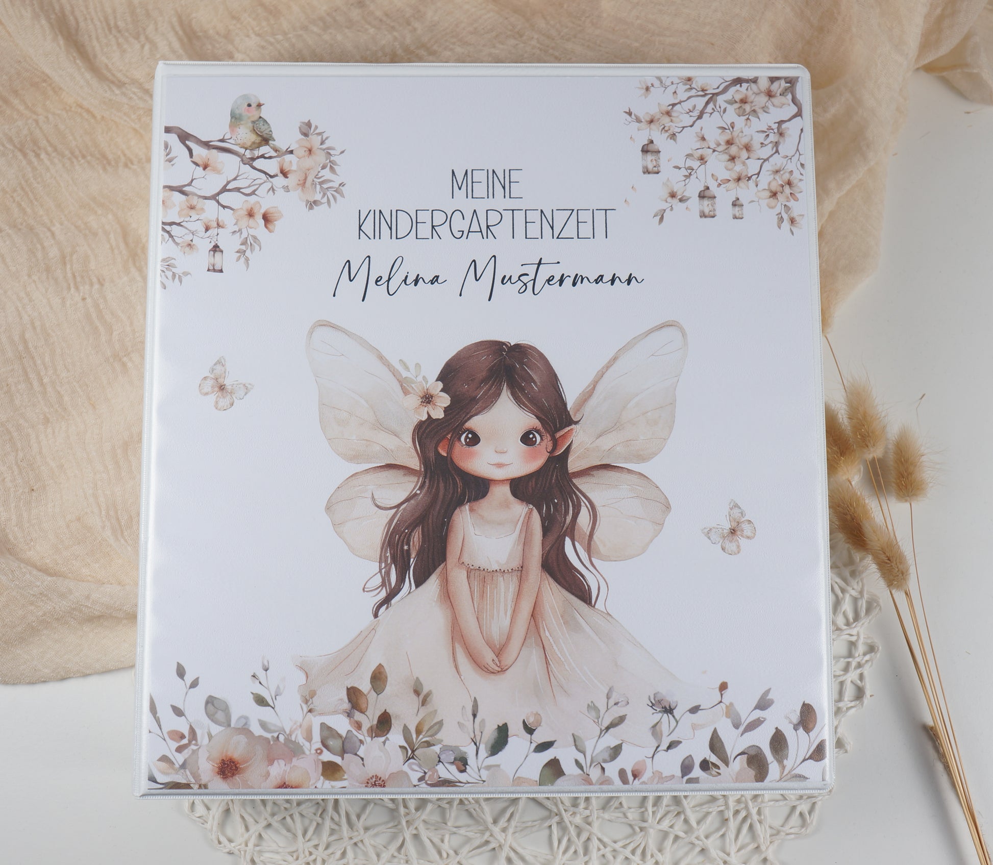 Kindergarten Krippe Ordner "ELFE" personalisiert - Sammelmappe Krippe Schule oder Kita Office & School Supplies Papier Träume