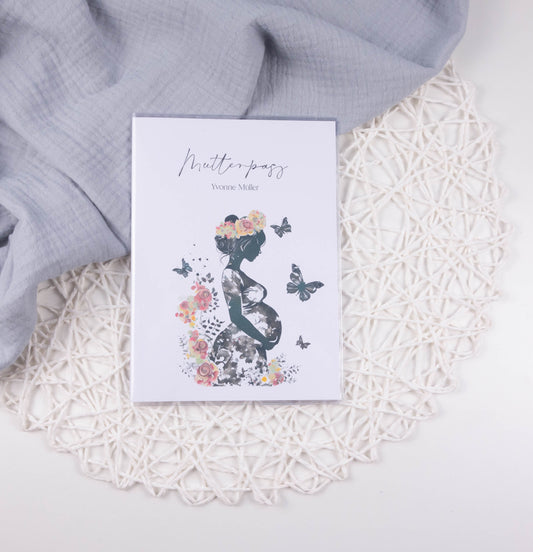Mutterpass Hülle personalisiert MAMA WERDEN | Geschenkidee zur Schwangerschaft Passport Covers Papier Träume