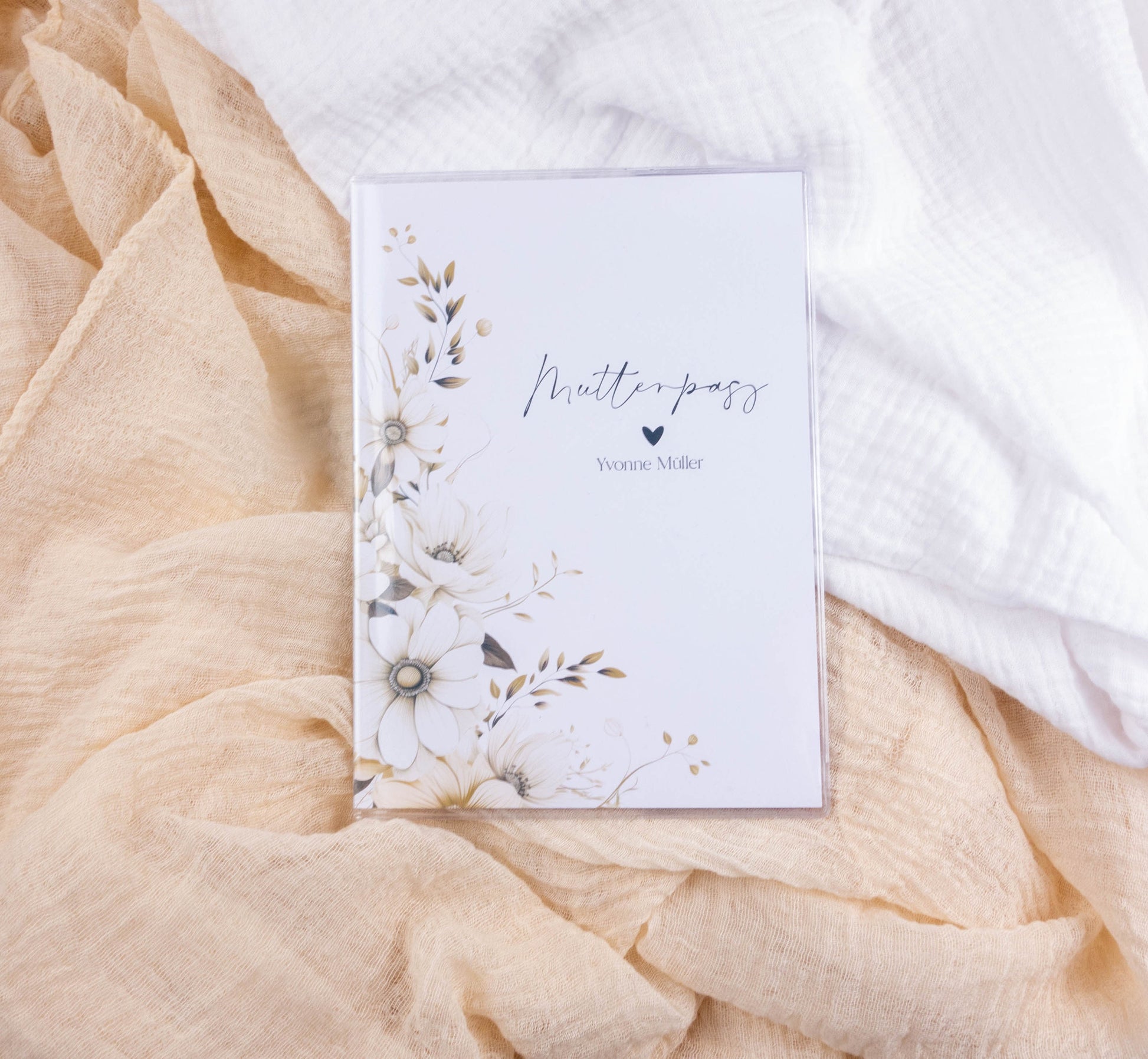 Mutterpass Hülle personalisiert BLOOMY BOHO | Geschenkidee zur Schwangerschaft Passport Covers Papier Träume
