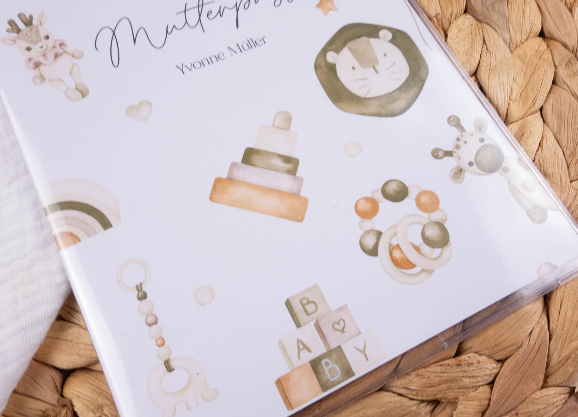 Mutterpass Hülle personalisiert LISA | Geschenkidee zur Schwangerschaft Passport Covers Papier Träume