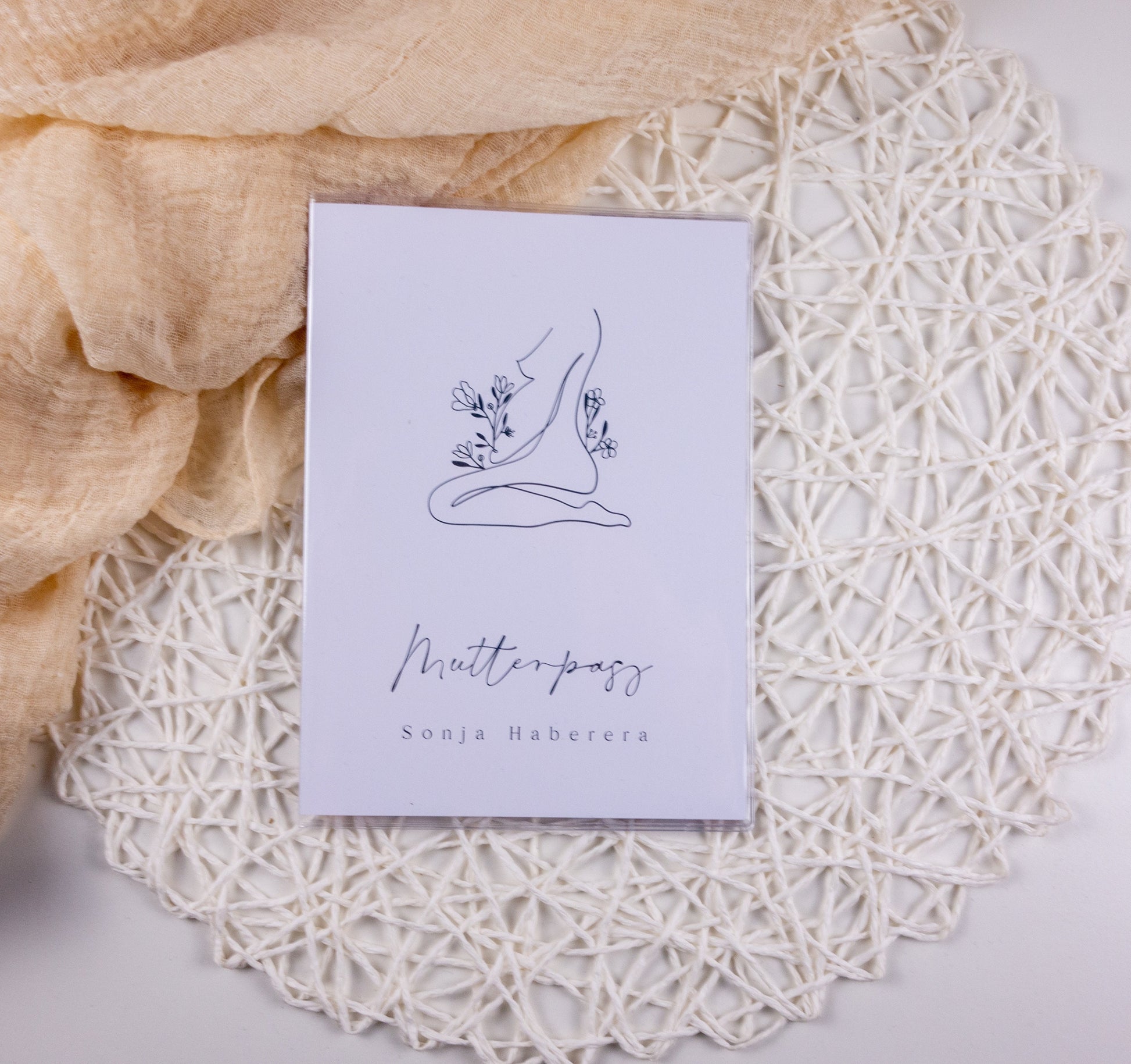 Mutterpass Hülle personalisiert NATURE 1 | Geschenkidee zur Schwangerschaft Passport Covers Papier Träume