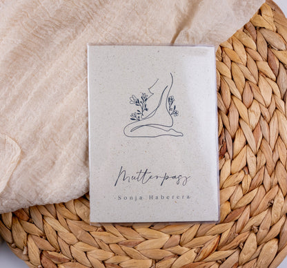 Mutterpass Hülle personalisiert NATURE 1 | Geschenkidee zur Schwangerschaft Passport Covers Papier Träume
