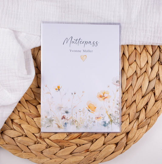 Mutterpass Hülle personalisiert HELENA | Geschenkidee zur Schwangerschaft Passport Covers Papier Träume