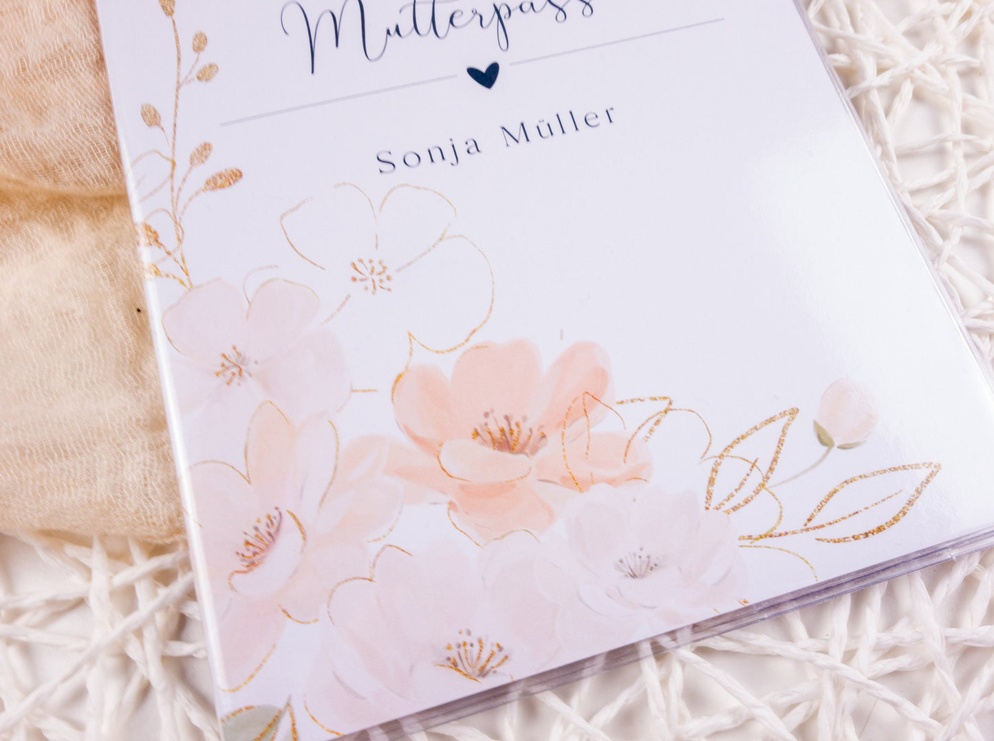 Mutterpass Hülle personalisiert VANESSA | Geschenkidee zur Schwangerschaft Passport Covers Papier Träume