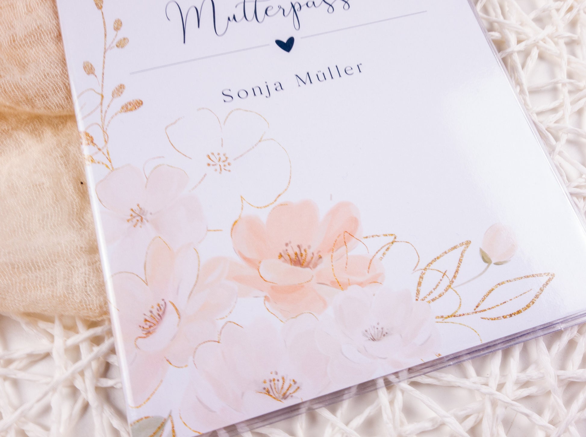 Mutterpass Hülle personalisiert VANESSA | Geschenkidee zur Schwangerschaft Passport Covers Papier Träume