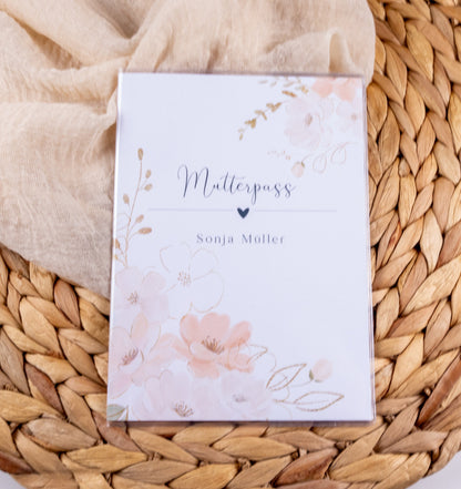 Mutterpass Hülle personalisiert VANESSA | Geschenkidee zur Schwangerschaft Passport Covers Papier Träume