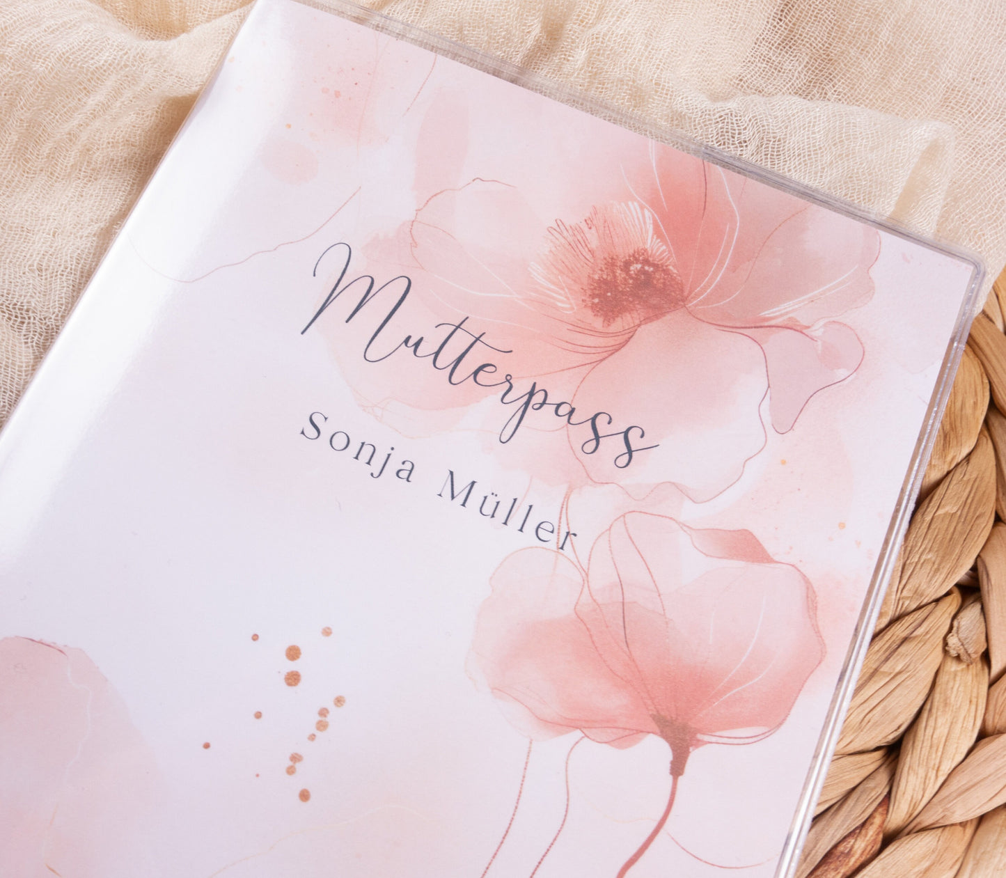 Mutterpass Hülle personalisiert CAROLINE | Geschenkidee zur Schwangerschaft Passport Covers Papier Träume