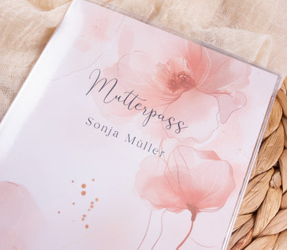 Mutterpass Hülle personalisiert CAROLINE | Geschenkidee zur Schwangerschaft Passport Covers Papier Träume