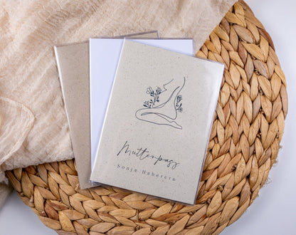 Mutterpass Hülle personalisiert NATURE 1 | Geschenkidee zur Schwangerschaft Passport Covers Papier Träume