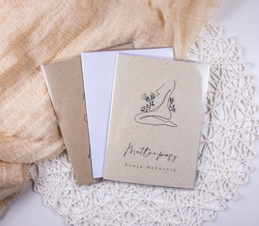 Mutterpass Hülle personalisiert NATURE 1 | Geschenkidee zur Schwangerschaft Passport Covers Papier Träume