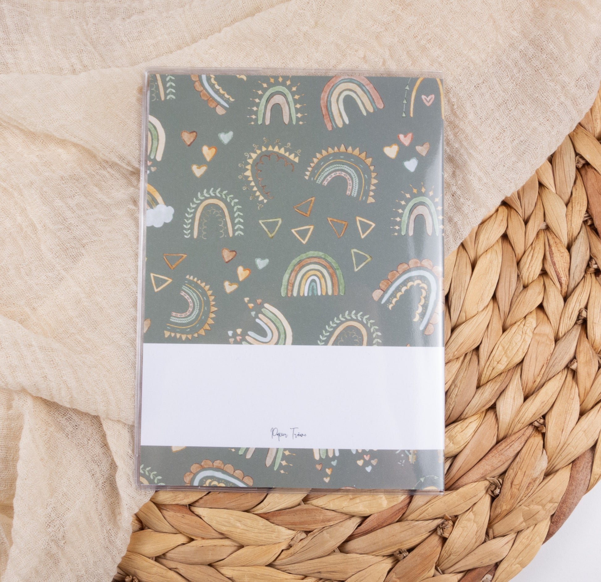 Mutterpass Hülle personalisiert REGENBÖGEN BOHO | Geschenkidee zur Schwangerschaft Passport Covers Papier Träume