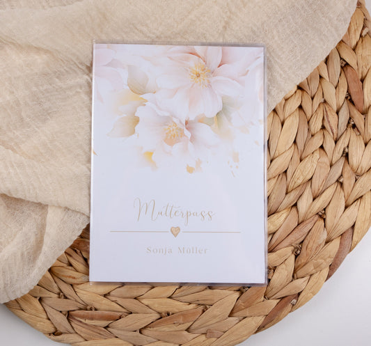 Mutterpass Hülle personalisiert VALENTINA | Geschenkidee zur Schwangerschaft Passport Covers Papier Träume