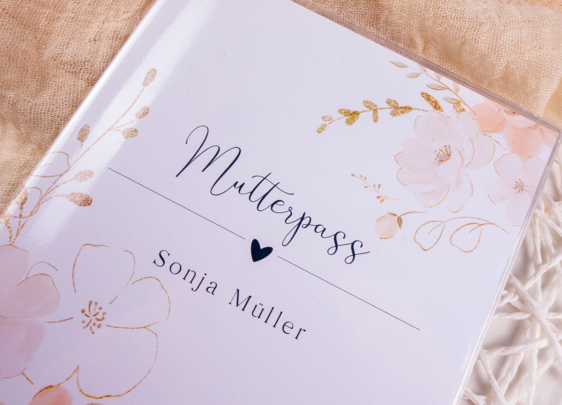 Mutterpass Hülle personalisiert VANESSA | Geschenkidee zur Schwangerschaft Passport Covers Papier Träume