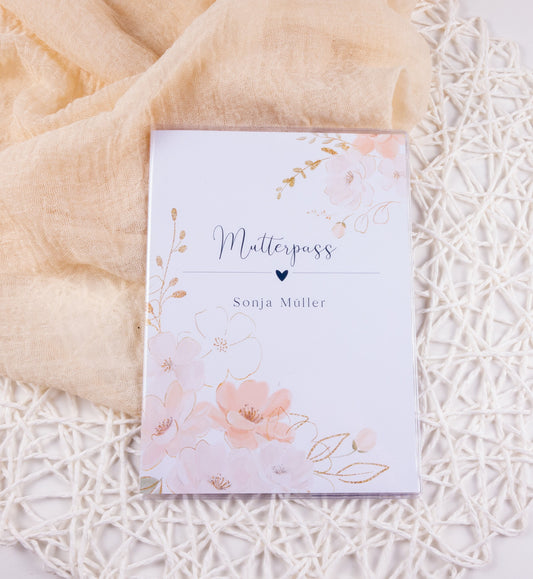 Mutterpass Hülle personalisiert VANESSA | Geschenkidee zur Schwangerschaft Passport Covers Papier Träume