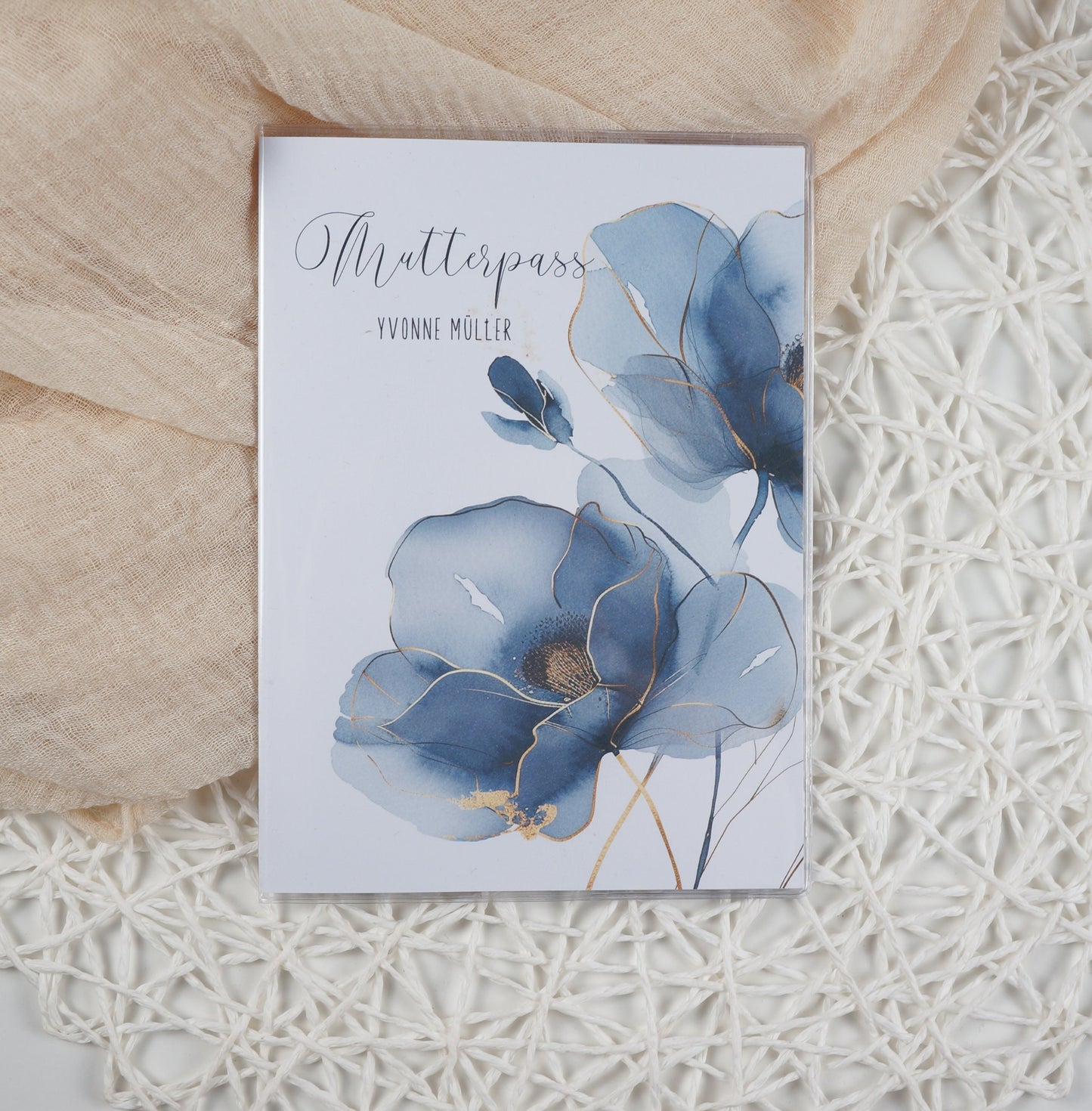 Mutterpass Hülle BLUE DREAM | Geschenkidee zur Schwangerschaft Passport Covers Papier Träume