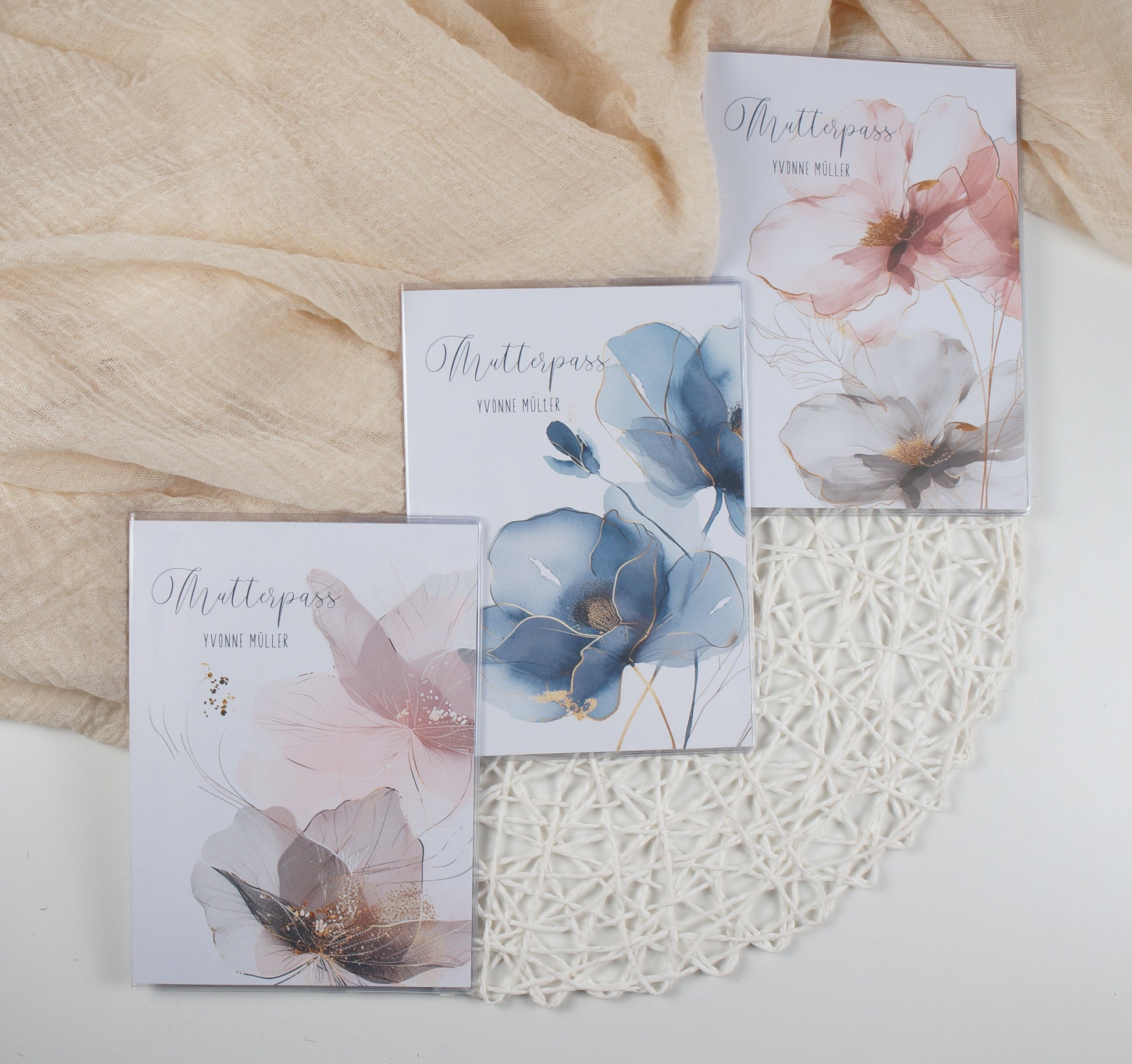 Mutterpass Hülle personalisiert DREAMY | Geschenkidee zur Schwangerschaft Passport Covers Papier Träume