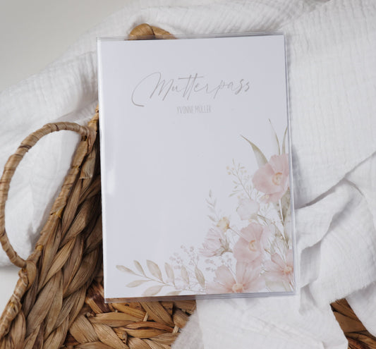 Mutterpass Hülle personalisiert VALERIE | Geschenkidee zur Schwangerschaft Passport Covers Papier Träume