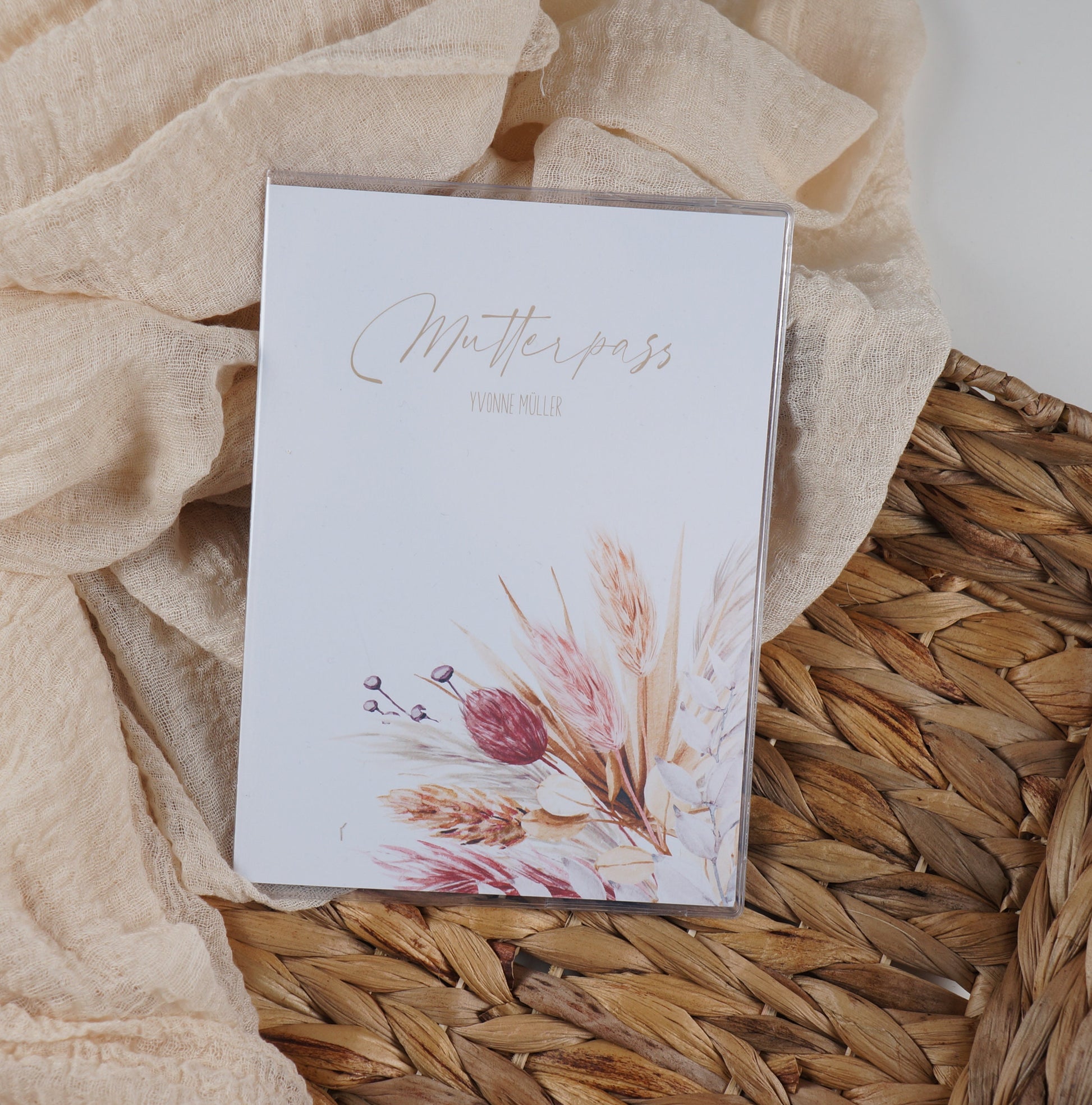 Mutterpass Hülle personalisiert VICTORIA | Geschenkidee zur Schwangerschaft Passport Covers Papier Träume