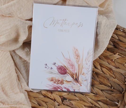 Mutterpass Hülle personalisiert VICTORIA | Geschenkidee zur Schwangerschaft Passport Covers Papier Träume