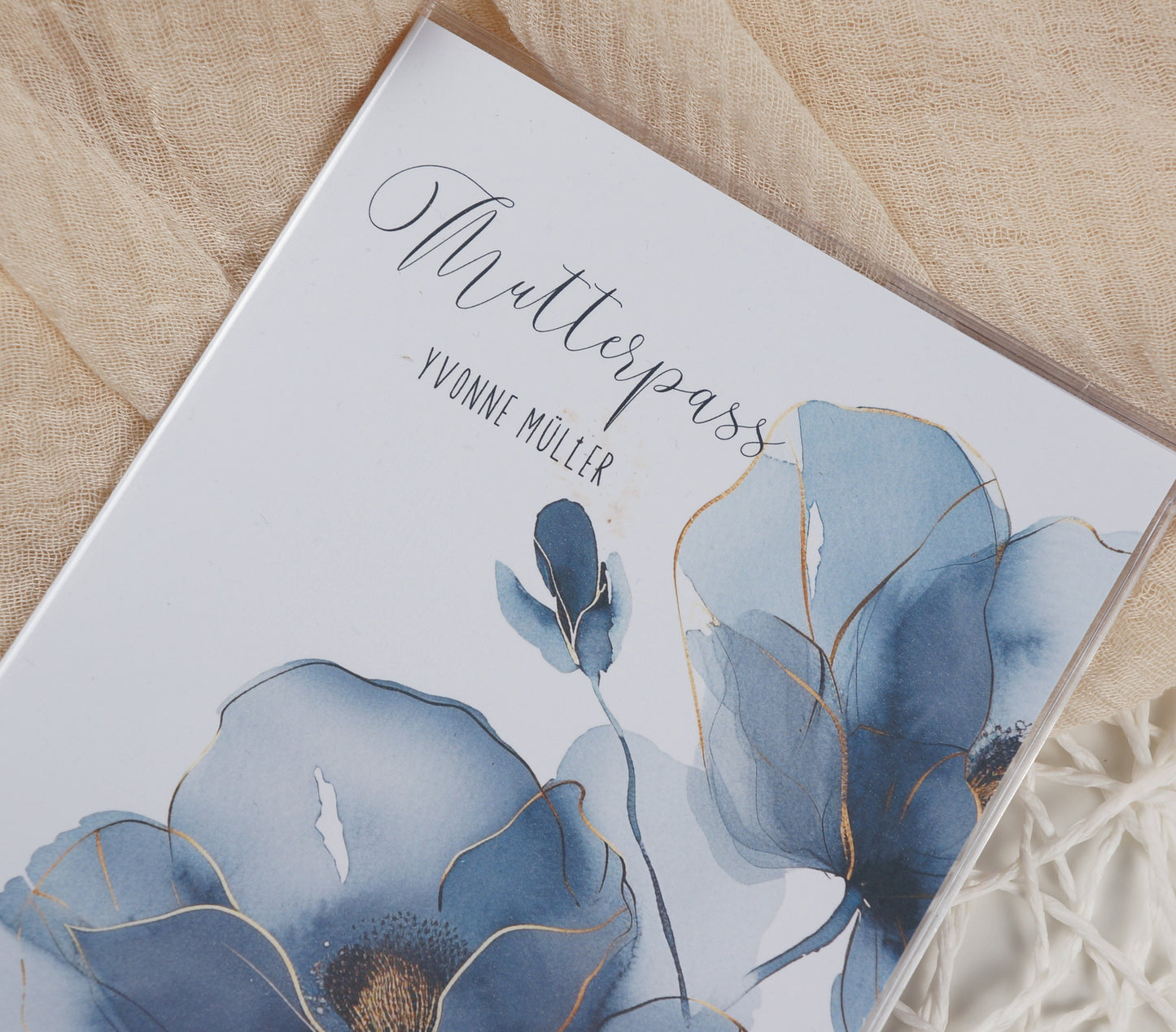 Mutterpass Hülle BLUE DREAM | Geschenkidee zur Schwangerschaft Passport Covers Papier Träume