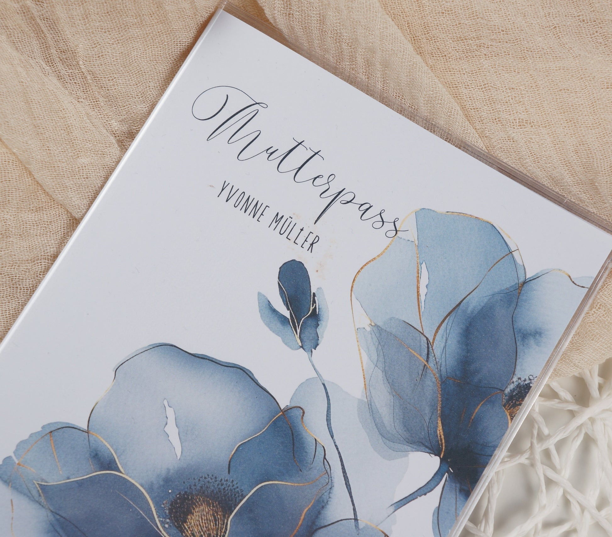 Mutterpass Hülle BLUE DREAM | Geschenkidee zur Schwangerschaft Passport Covers Papier Träume