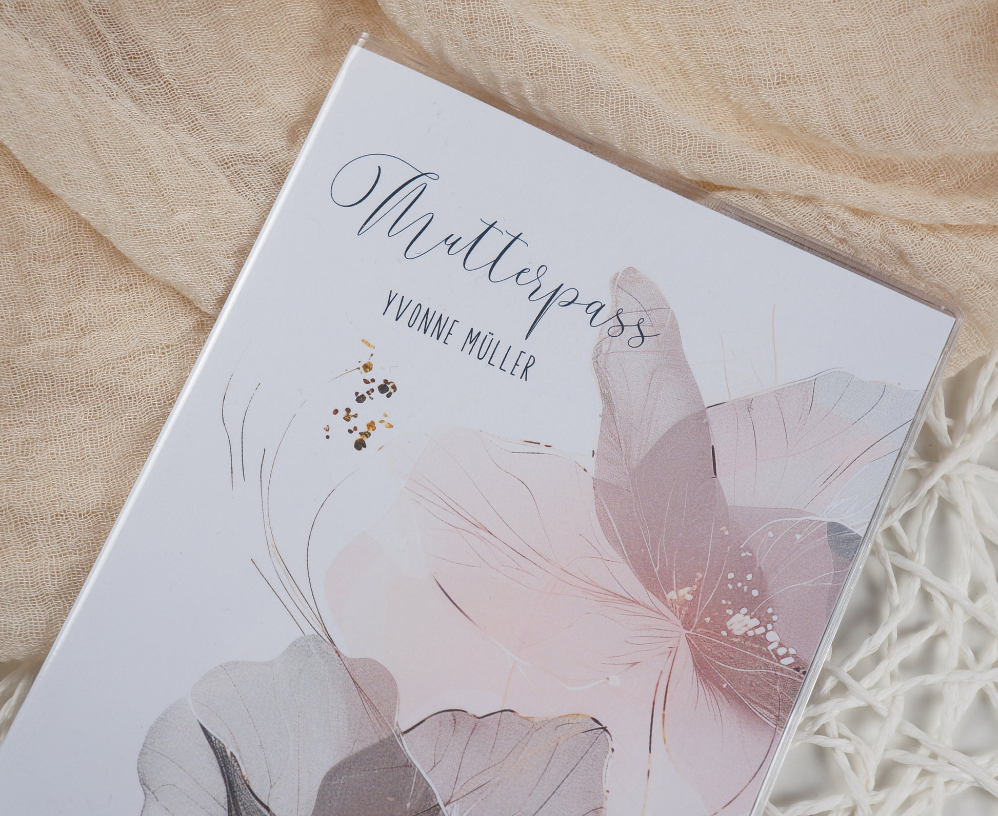 Mutterpass Hülle personalisiert DREAMY | Geschenkidee zur Schwangerschaft Passport Covers Papier Träume