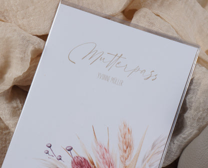 Mutterpass Hülle personalisiert VICTORIA | Geschenkidee zur Schwangerschaft Passport Covers Papier Träume