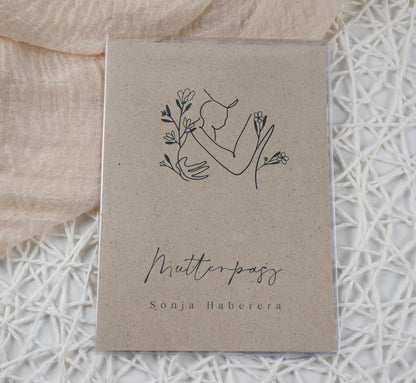 Mutterpass Hülle personalisiert NATURE 3 | Geschenkidee zur Schwangerschaft Passport Covers Papier Träume