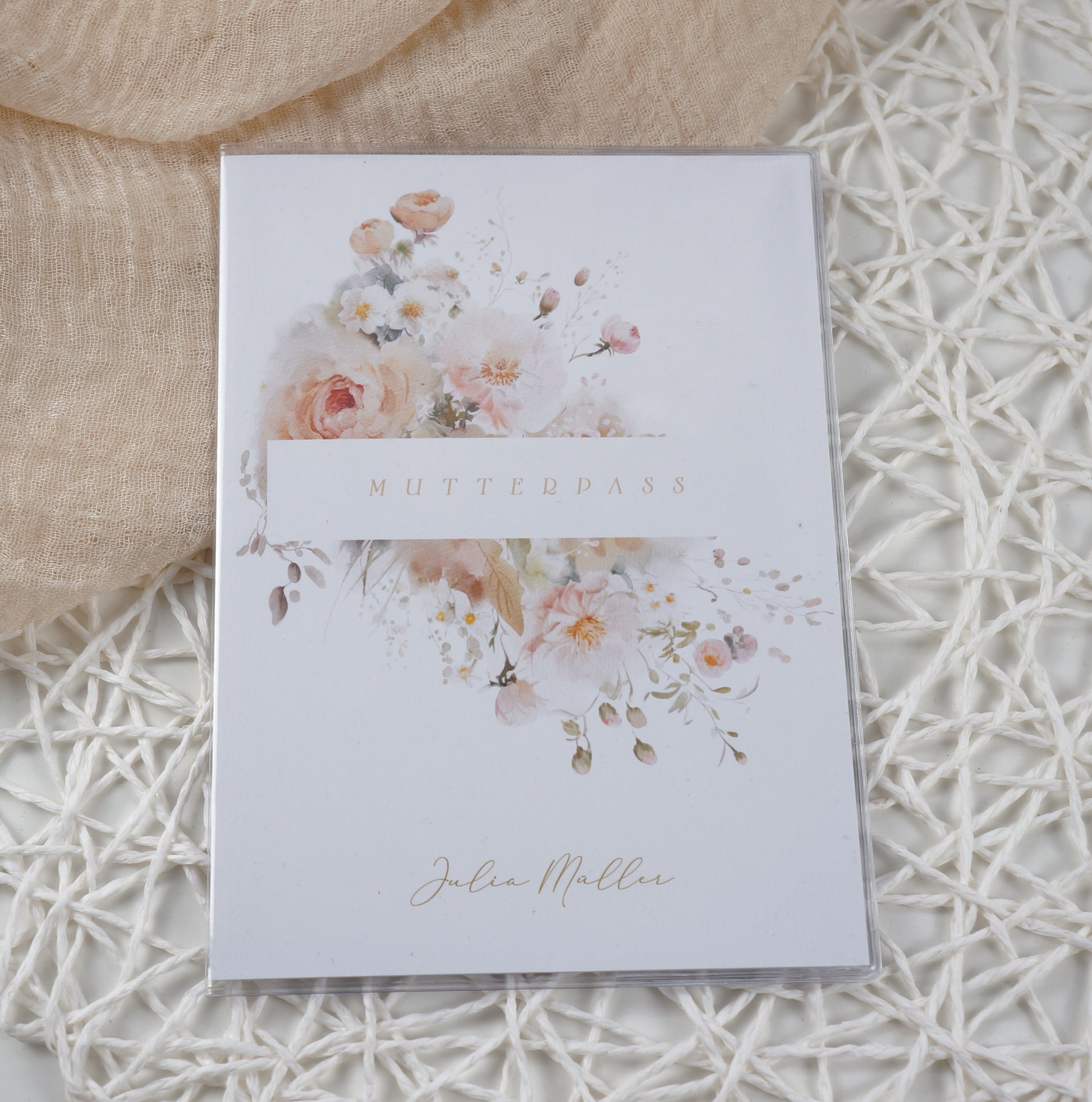 Mutterpass Hülle personalisiert LUISA | Geschenkidee zur Schwangerschaft Passport Covers Papier Träume