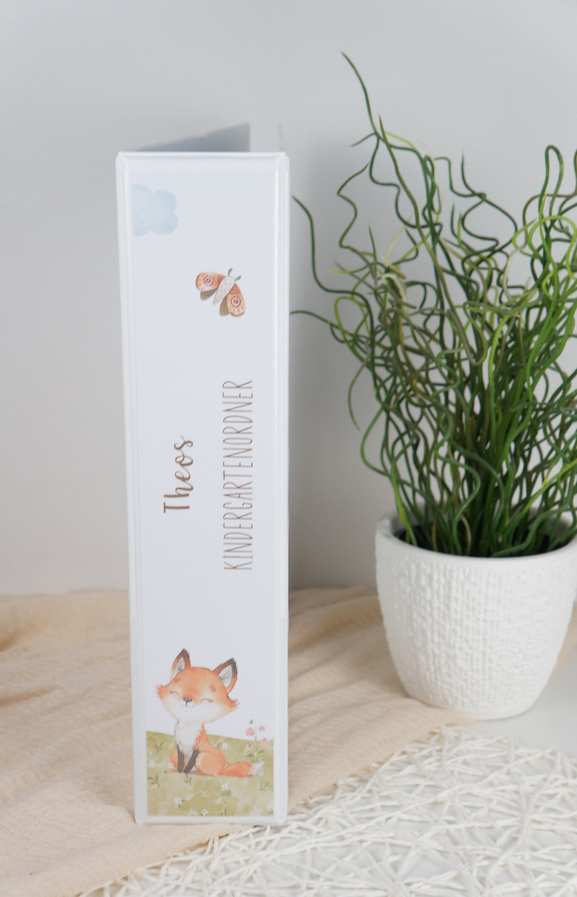 Kindergarten Ordner "Tiere im Wald" personalisiert - Sammelmappe Krippe Schule oder Kita Office & School Supplies Papier Träume