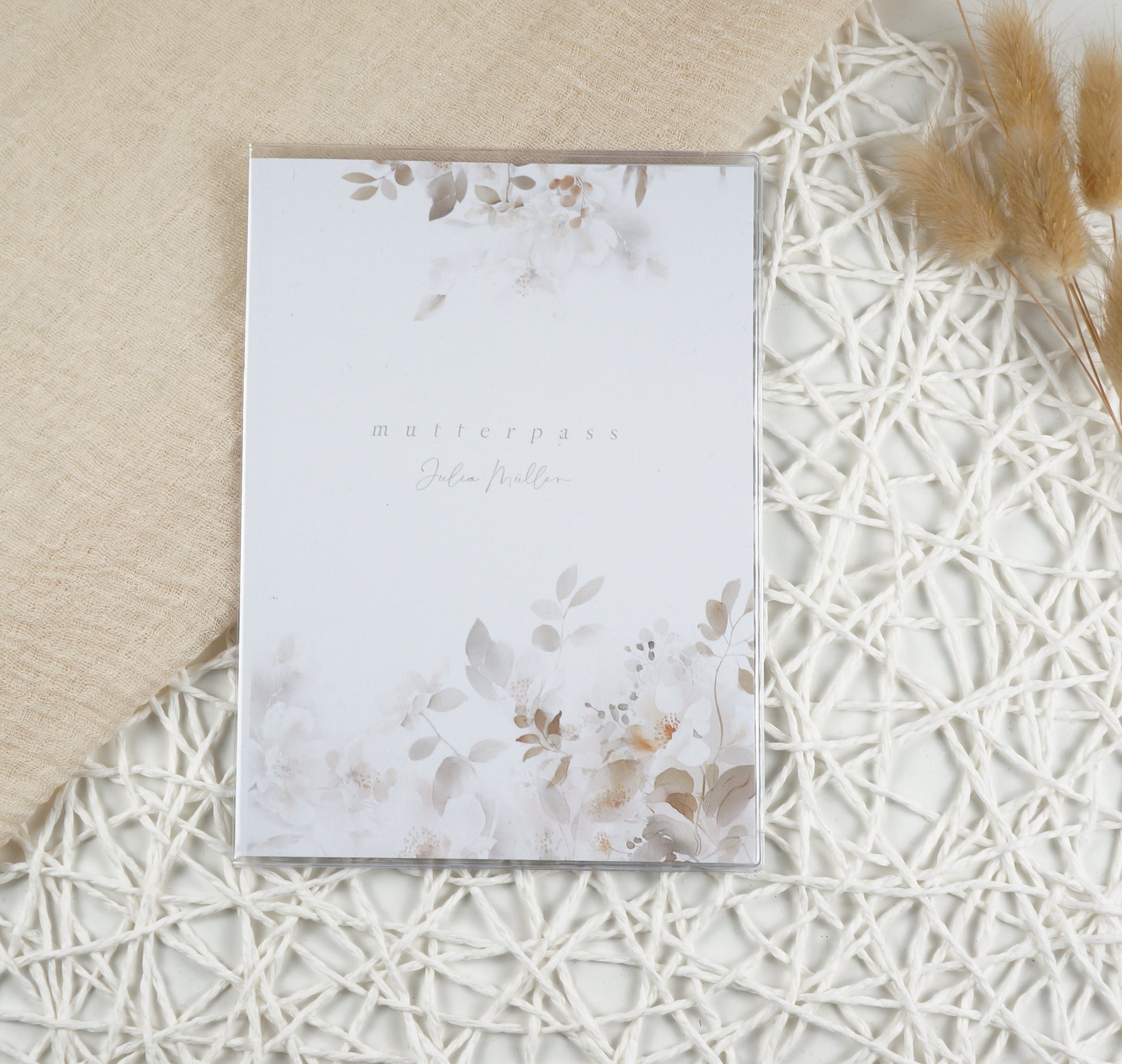 Mutterpass Hülle personalisiert HAUCHZART | Geschenkidee zur Schwangerschaft Passport Covers Papier Träume