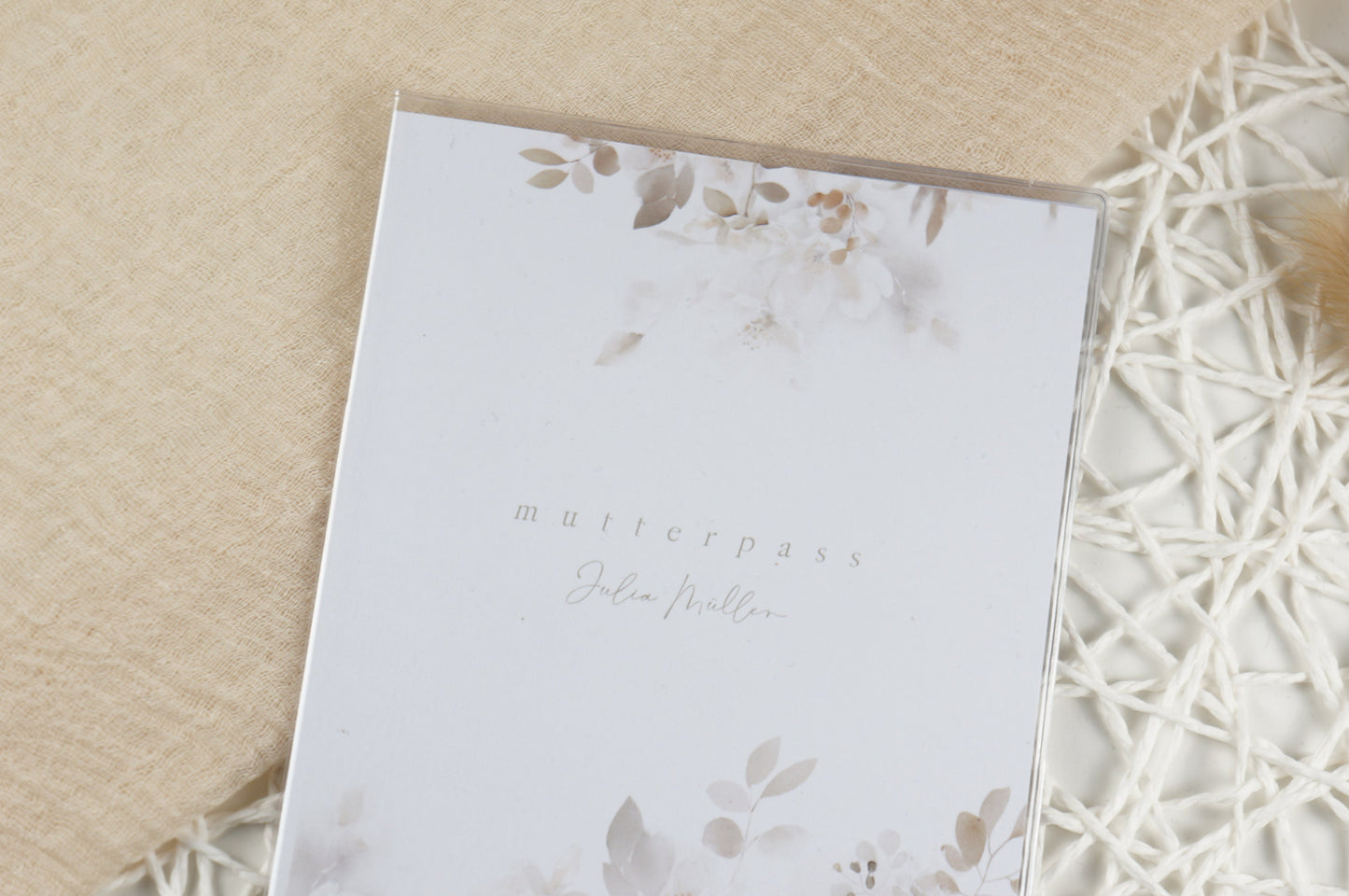 Mutterpass Hülle personalisiert HAUCHZART | Geschenkidee zur Schwangerschaft Passport Covers Papier Träume