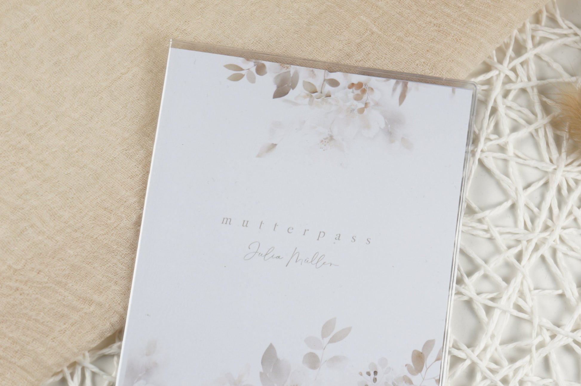 Mutterpass Hülle personalisiert HAUCHZART | Geschenkidee zur Schwangerschaft Passport Covers Papier Träume