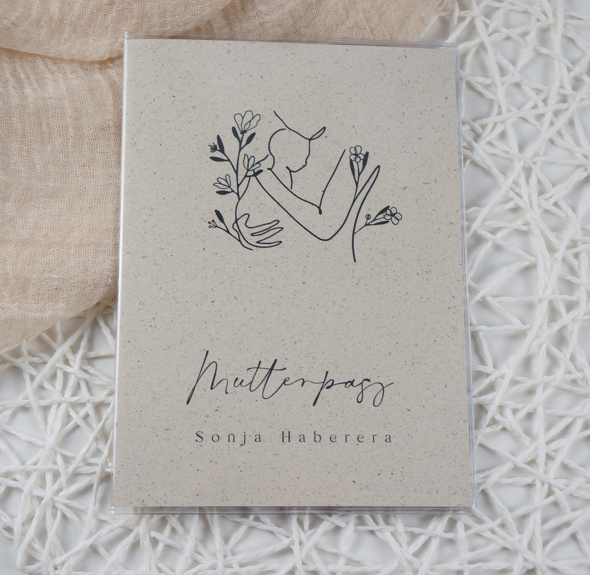Mutterpass Hülle personalisiert NATURE 3 | Geschenkidee zur Schwangerschaft Passport Covers Papier Träume