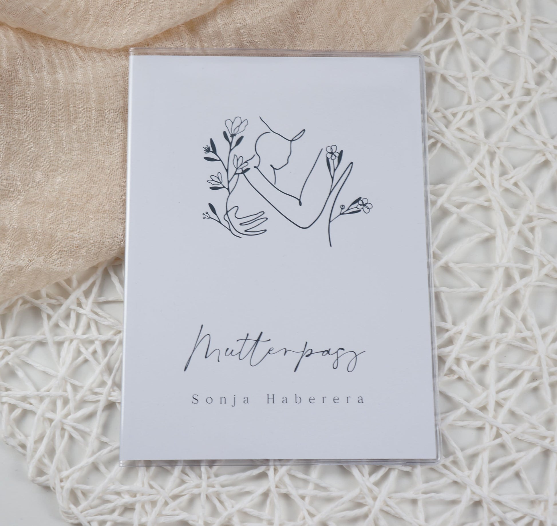 Mutterpass Hülle personalisiert NATURE 3 | Geschenkidee zur Schwangerschaft Passport Covers Papier Träume