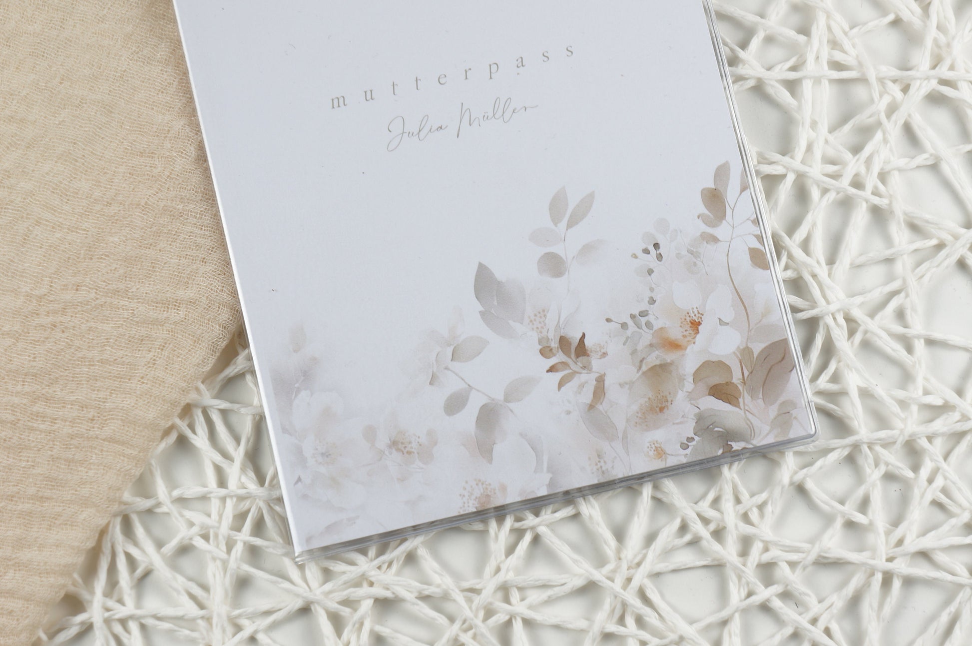 Mutterpass Hülle personalisiert HAUCHZART | Geschenkidee zur Schwangerschaft Passport Covers Papier Träume