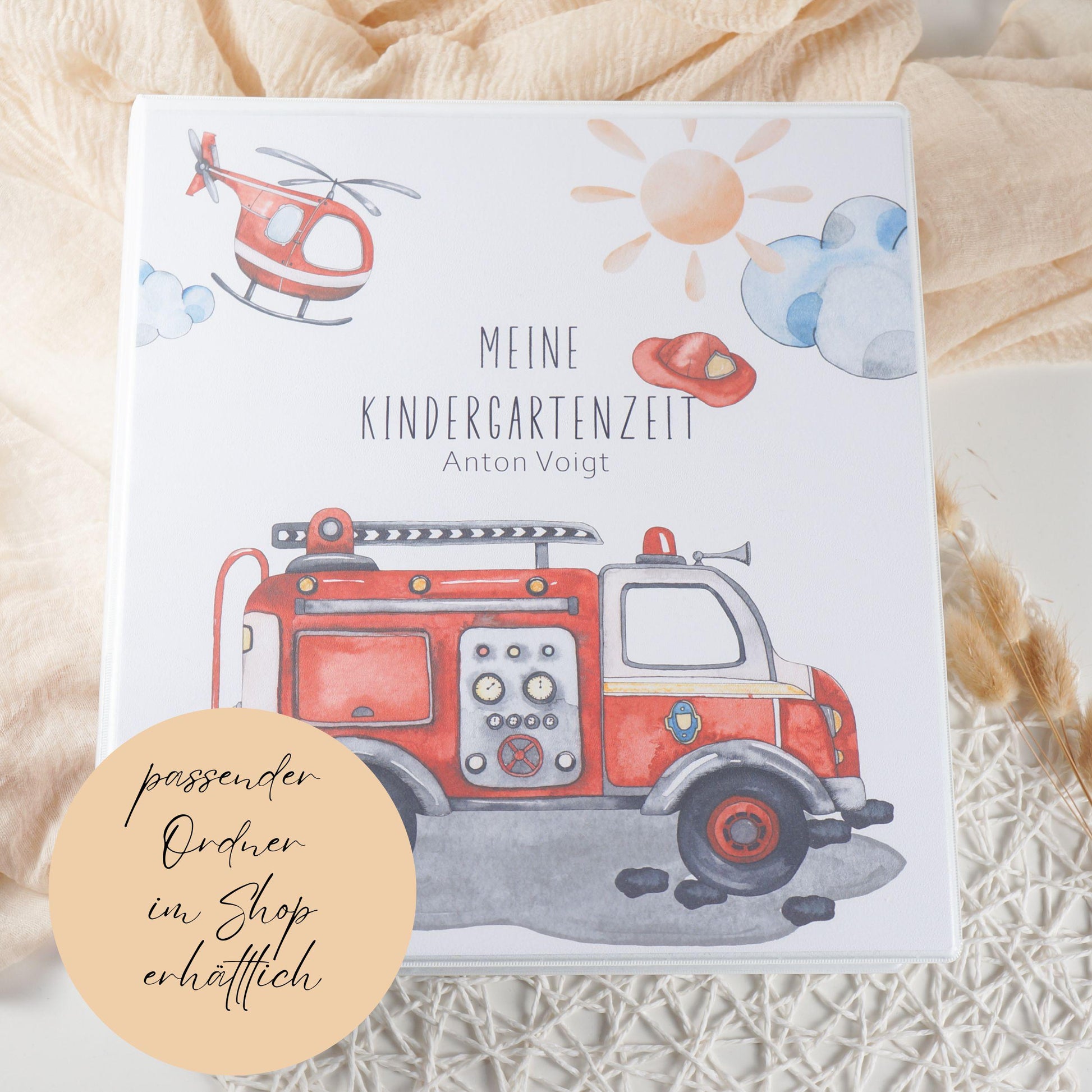 Zeichenmappe A3 oder A4 personalisiert FEUERWEHR Office & School Supplies Papier Träume
